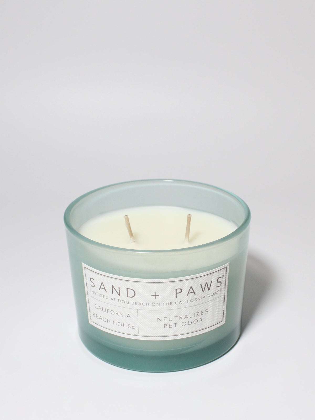 Premium Cozy Sand + Paws California Beach House 12 oz scented candle