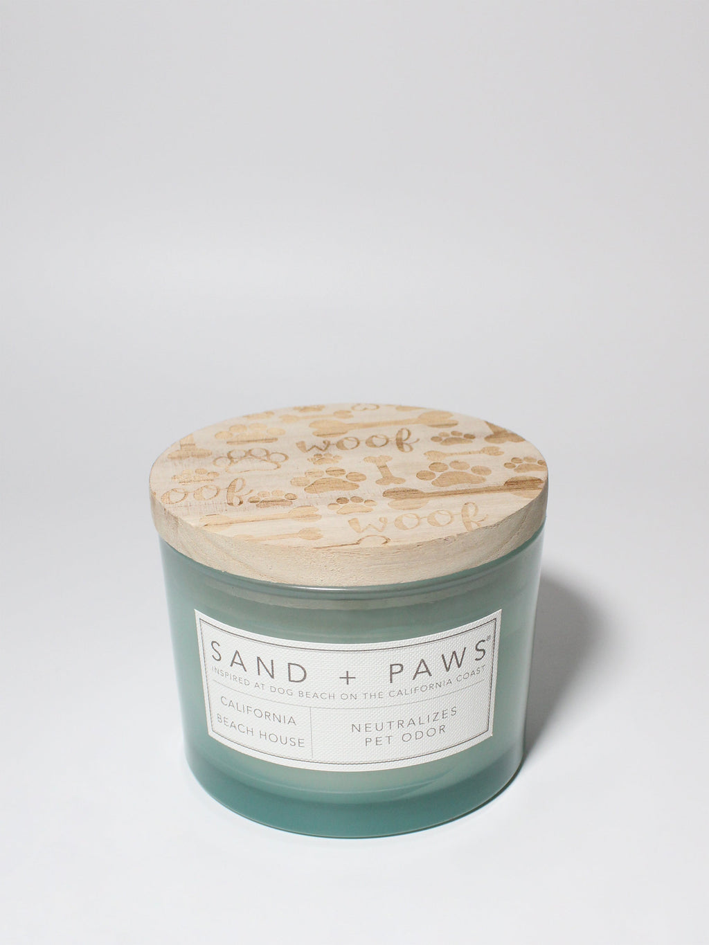 Premium Cozy Sand + Paws California Beach House 12 oz scented candle