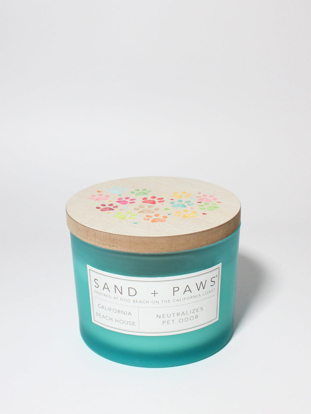 Premium Cozy Sand + Paws California Beach House 12 oz scented candle