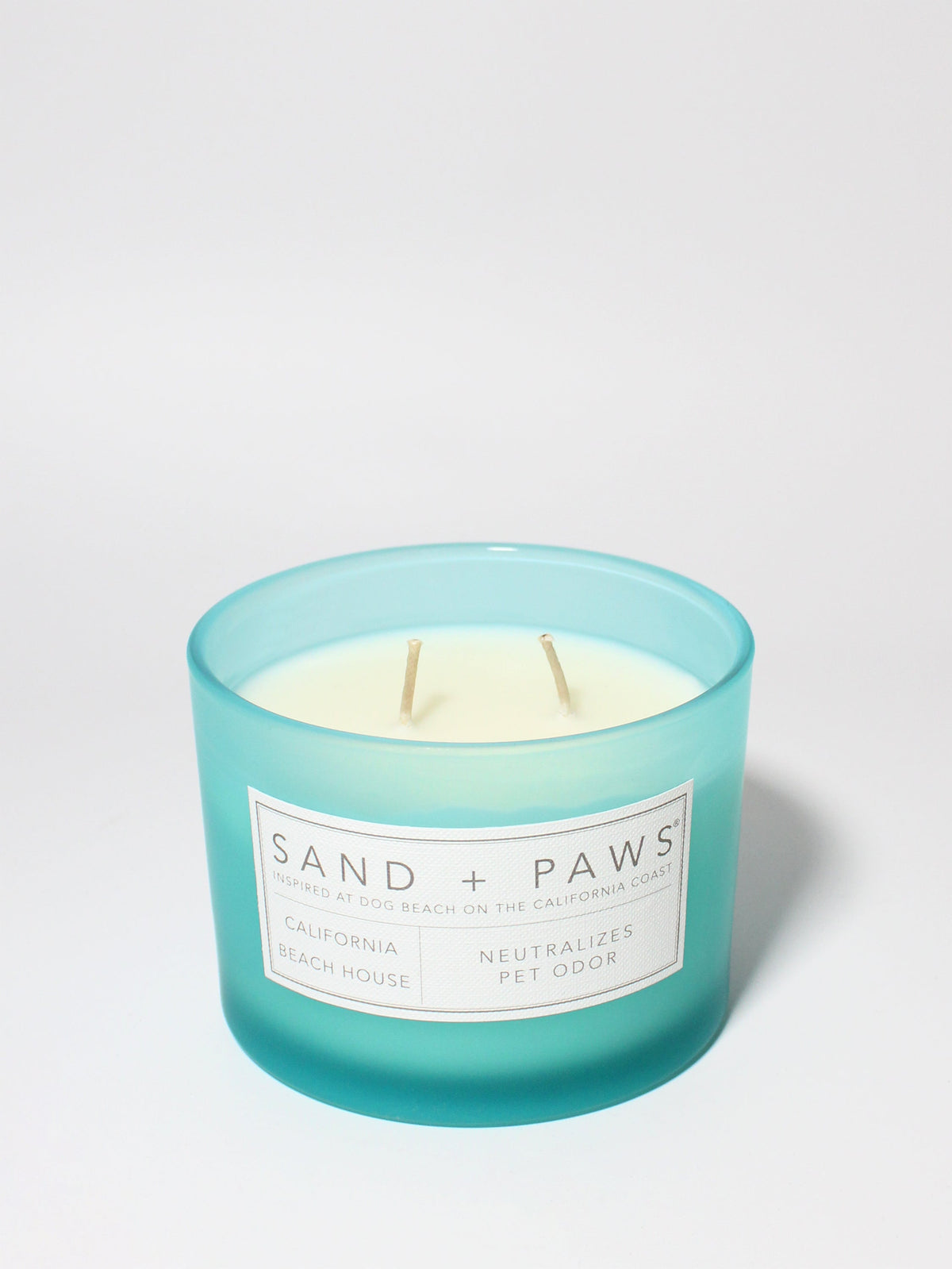 Premium Cozy Sand + Paws California Beach House 12 oz scented candle