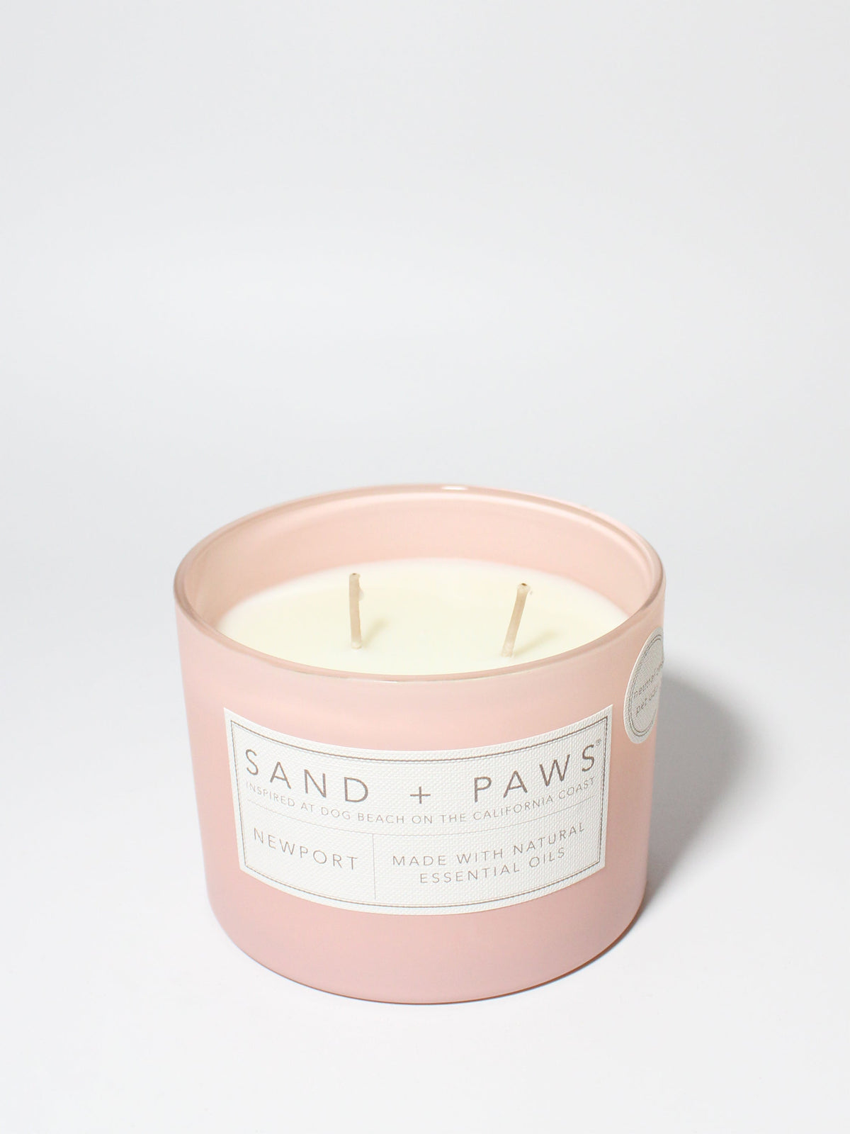 Premium Cozy Sand + Paws Newport 12 oz scented candle