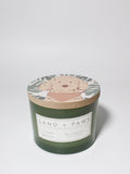 Premium Cozy Sand + Paws Clean Waves 12 oz scented candle
