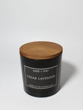 Premium Cozy Cedar Lavender 21 oz scented candle