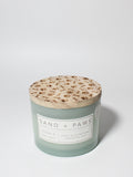 Premium Cozy Sand + Paws Ocean & Sea Salt 12 oz scented candle