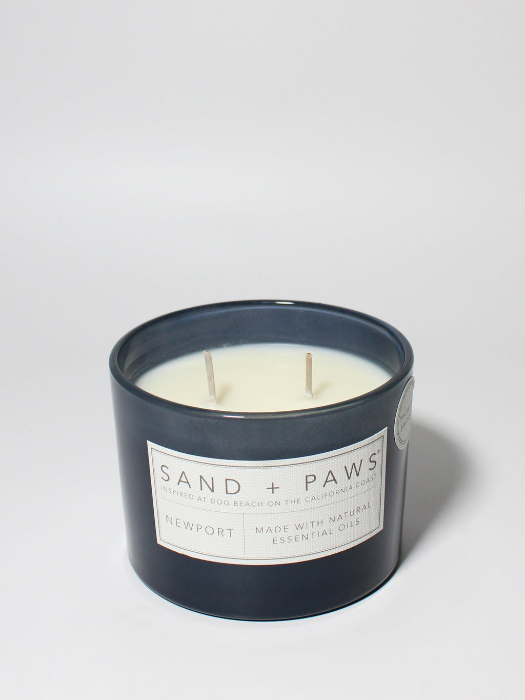 Premium Cozy Sand + Paws Newport 12 oz scented candle