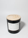 Premium Cozy Sand + Paws Teakwood 21 oz scented candle
