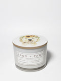 Premium Cozy Sand + Paws Mango Tangerine 12 oz scented candle