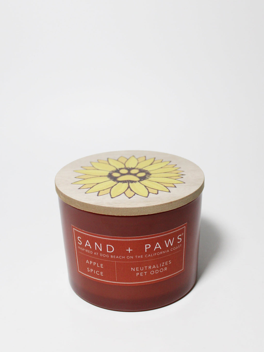 Premium Cozy Sand + Paws Apple Spice 12 oz scented candle