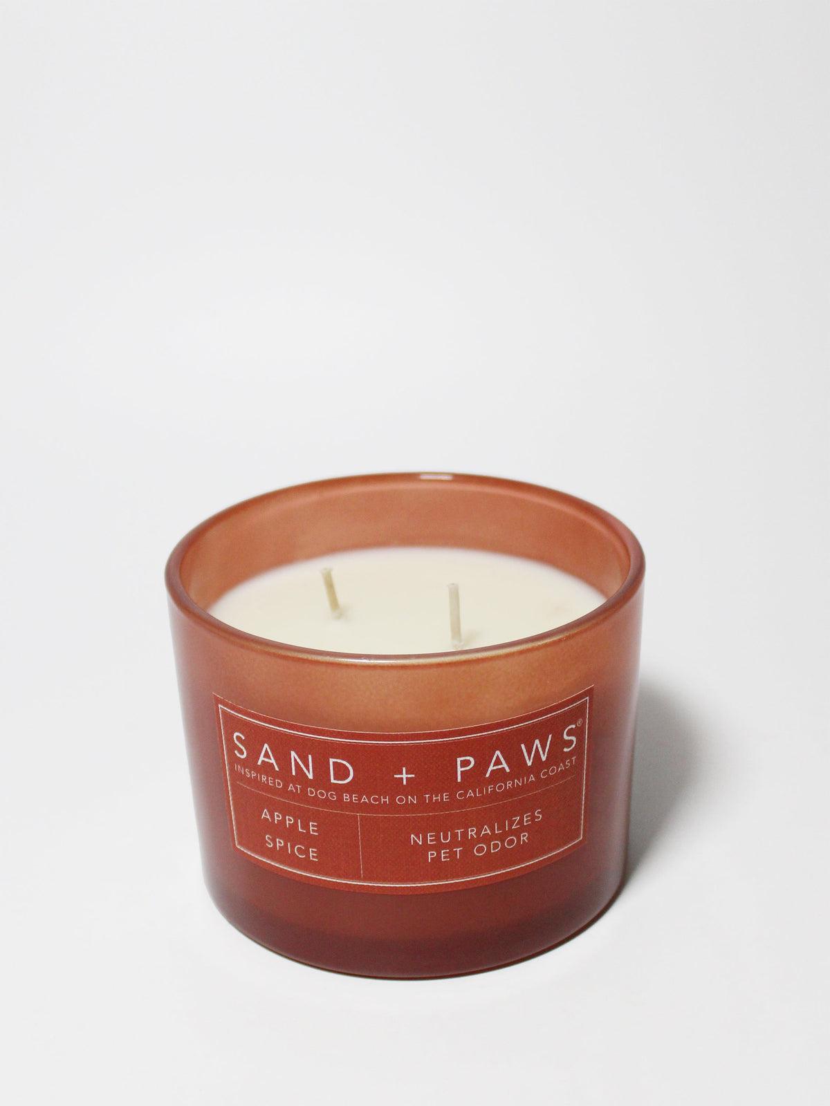 Premium Cozy Sand + Paws Apple Spice 12 oz scented candle