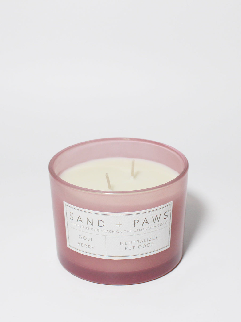 Premium Cozy Sand + Paws Goji Berry 12 oz scented candle