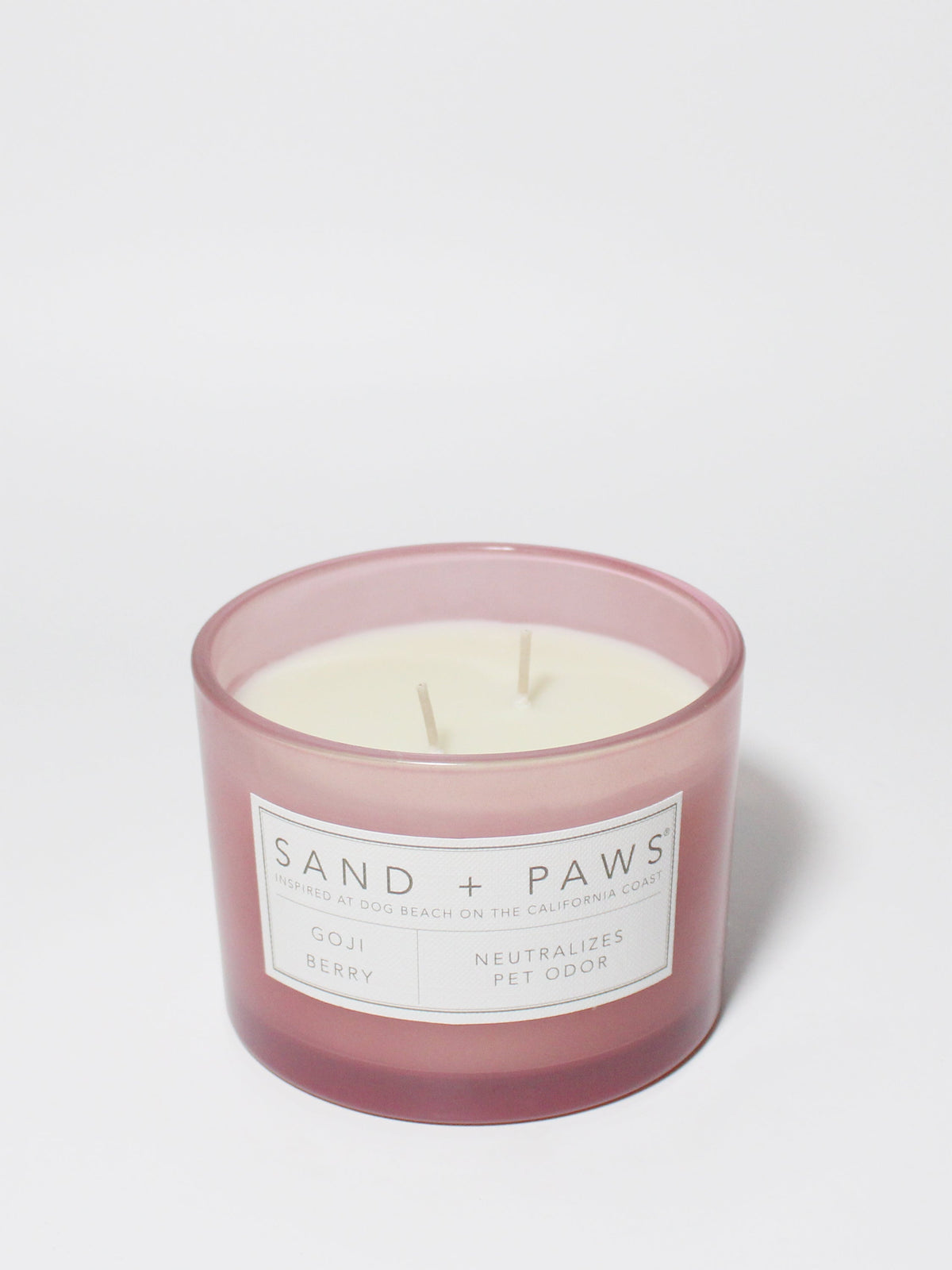 Premium Cozy Sand + Paws Goji Berry 12 oz scented candle