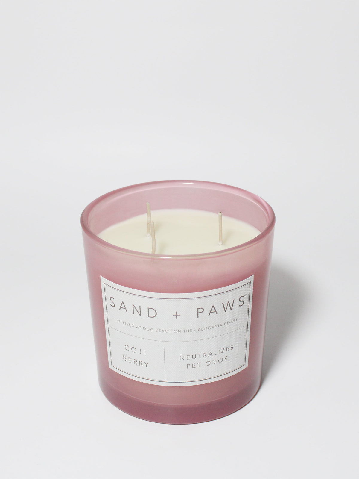 Premium Cozy Sand + Paws Goji Berry 21 oz scented candle