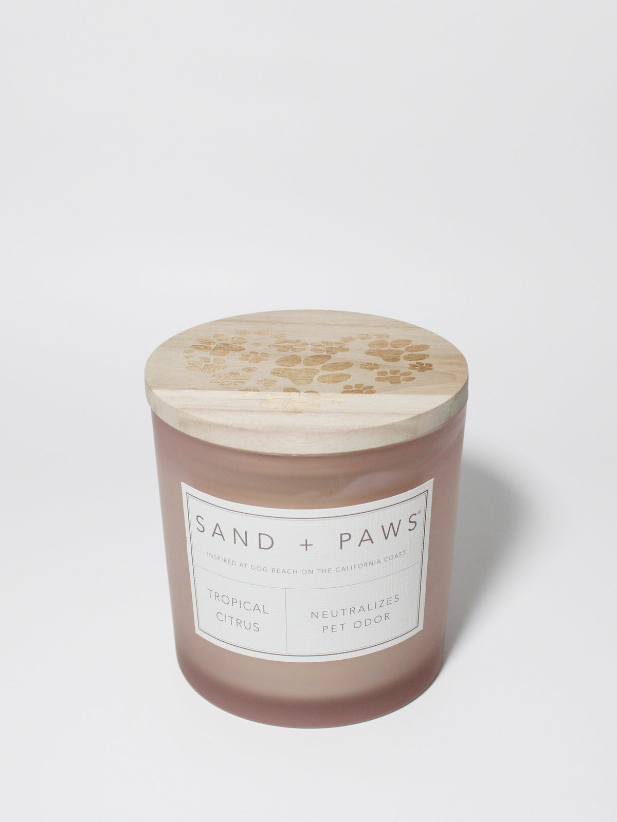 Premium Cozy Sand + Paws Tropical Citrus 21 oz scented candle
