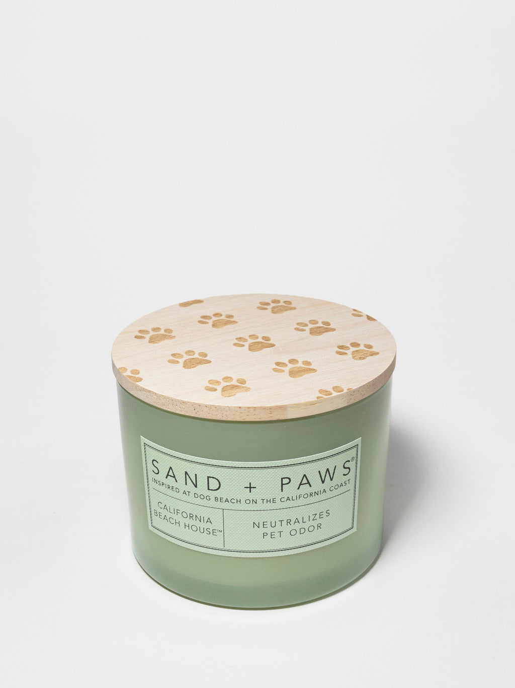 Premium Cozy Sand + Paws California Beach House 12 oz scented candle