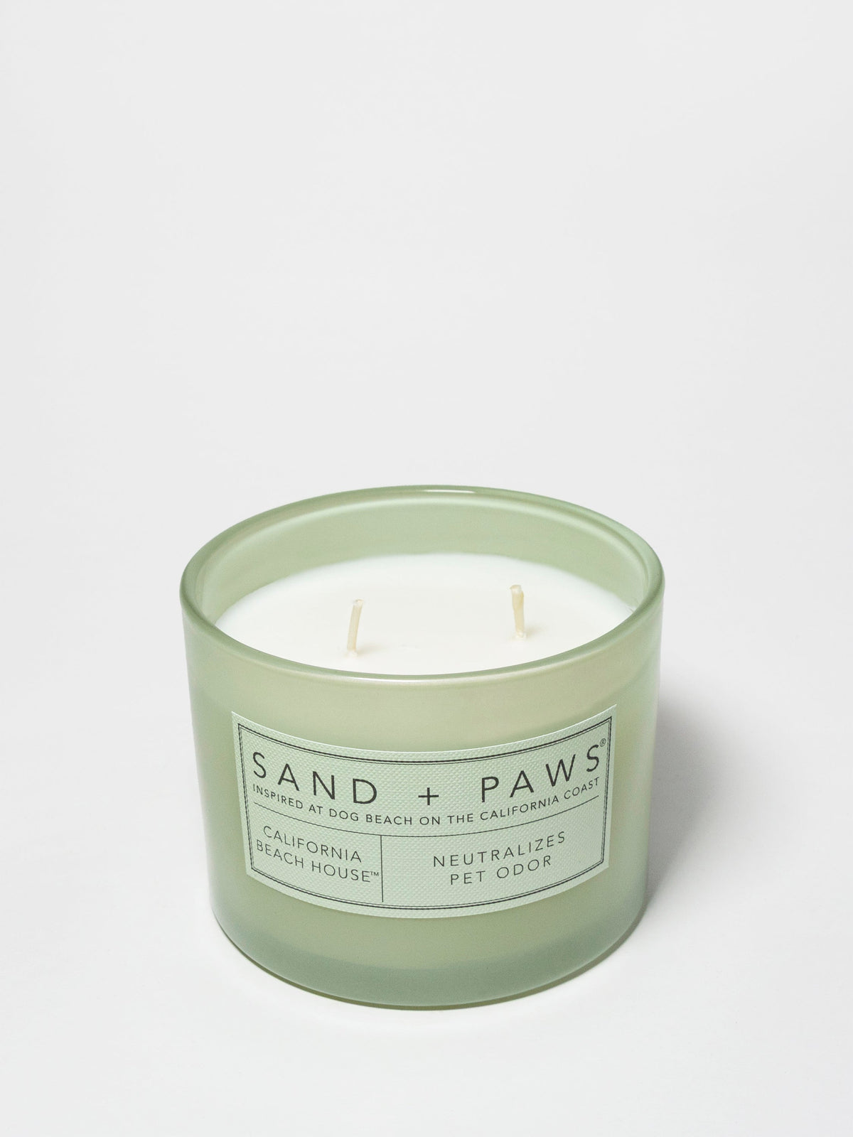 Premium Cozy Sand + Paws California Beach House 12 oz scented candle