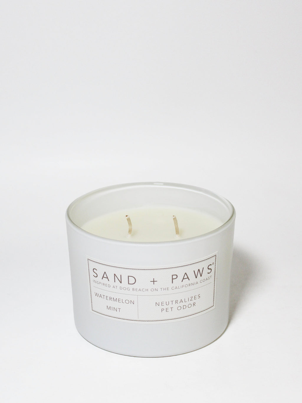 Premium Cozy Sand + Paws Watermelon Mint 12 oz scented candle
