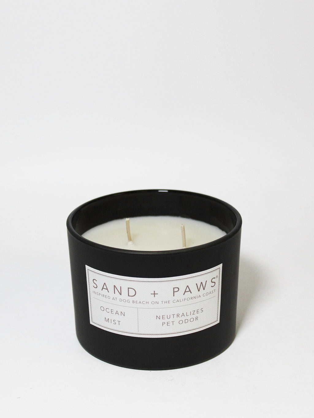 Premium Cozy Sand + Paws Ocean Mist 12 oz scented candle