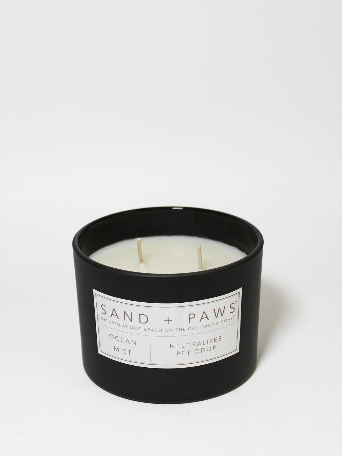 Premium Cozy Sand + Paws Ocean Mist 12 oz scented candle