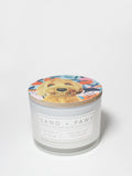 Premium Cozy Sand + Paws Coconut & Palm 12 oz scented candle