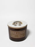 Premium Cozy Sand + Paws Amber & Fig 12 oz scented candle