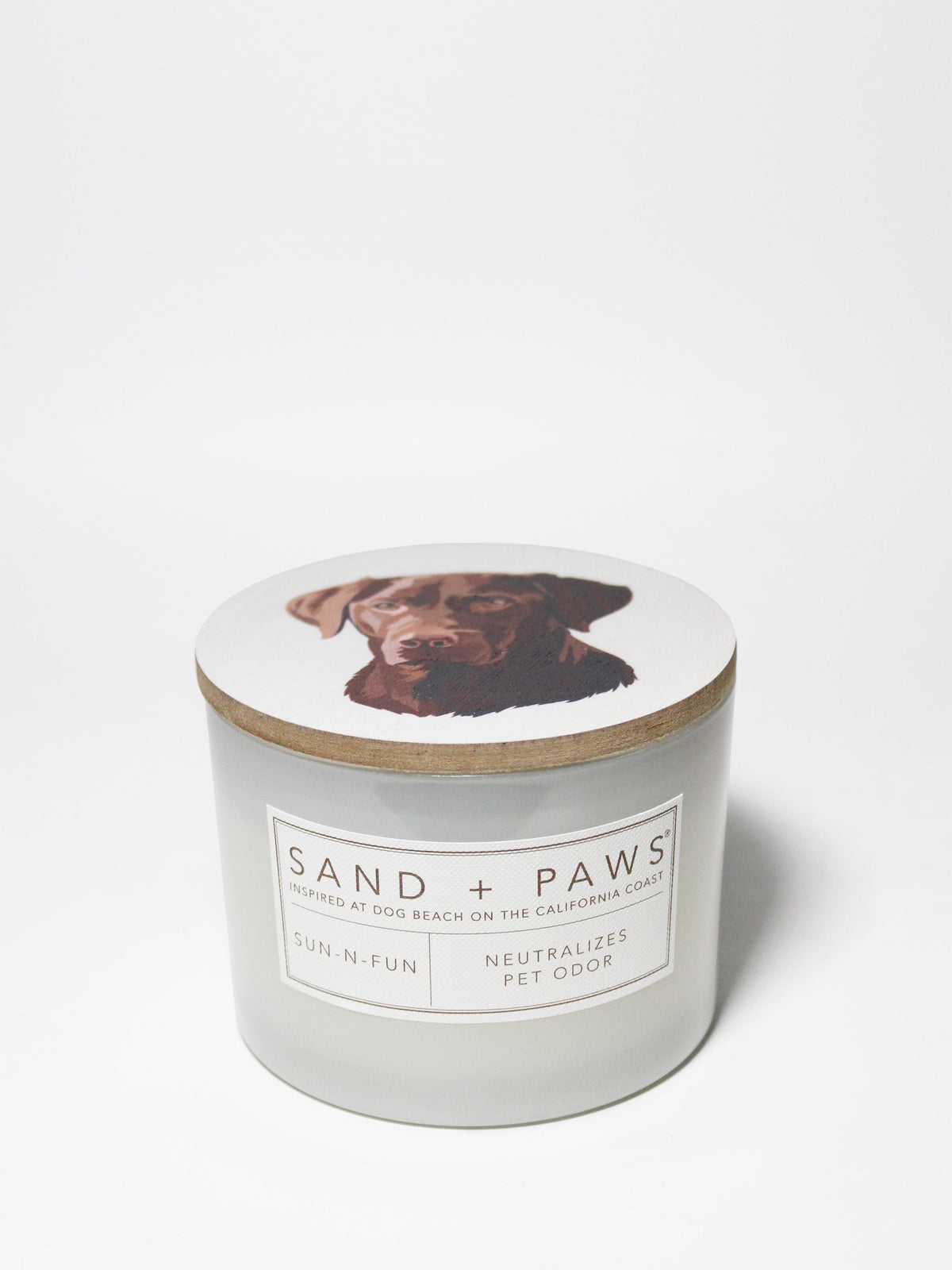 Premium Cozy Sand + Paws Sun-n-Fun 12 oz scented candle