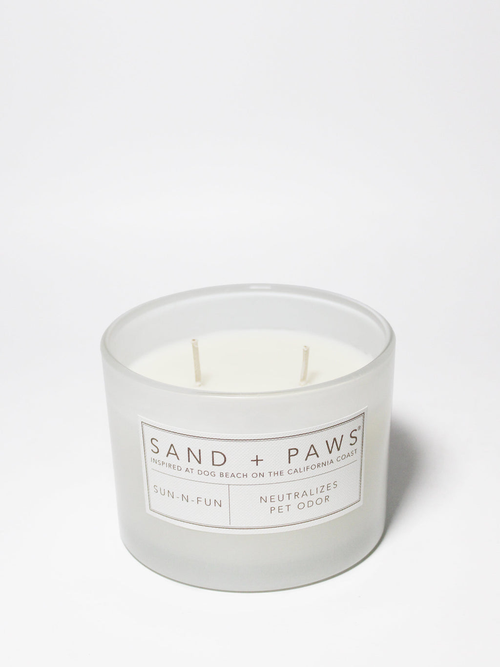 Premium Cozy Sand + Paws Sun-n-Fun 12 oz scented candle