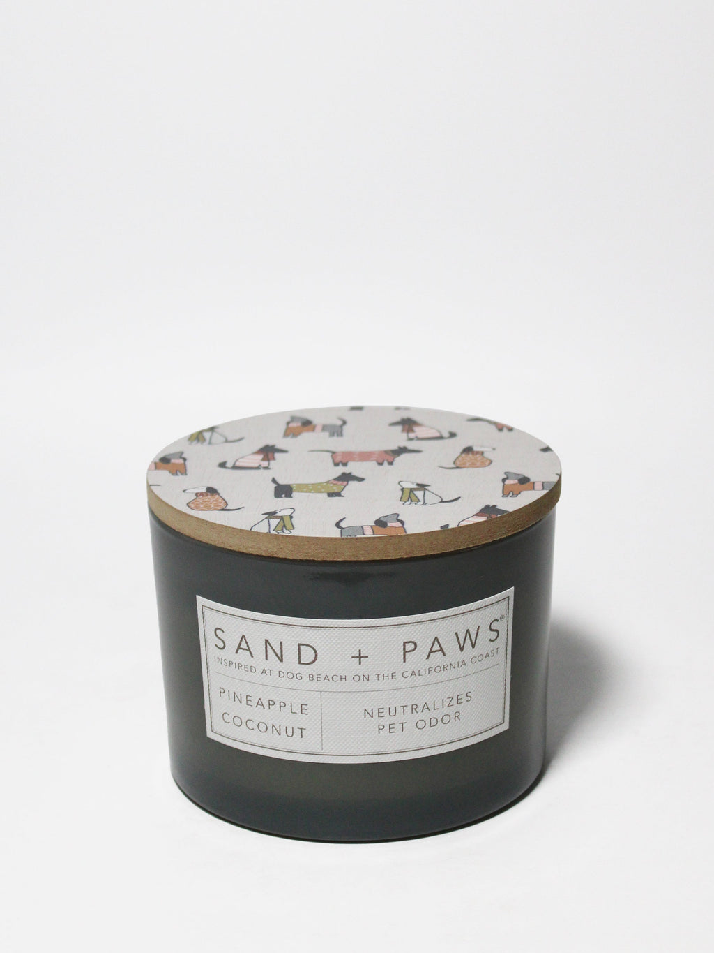 Premium Cozy Sand + Paws Pineapple Coconut 12 oz scented candle