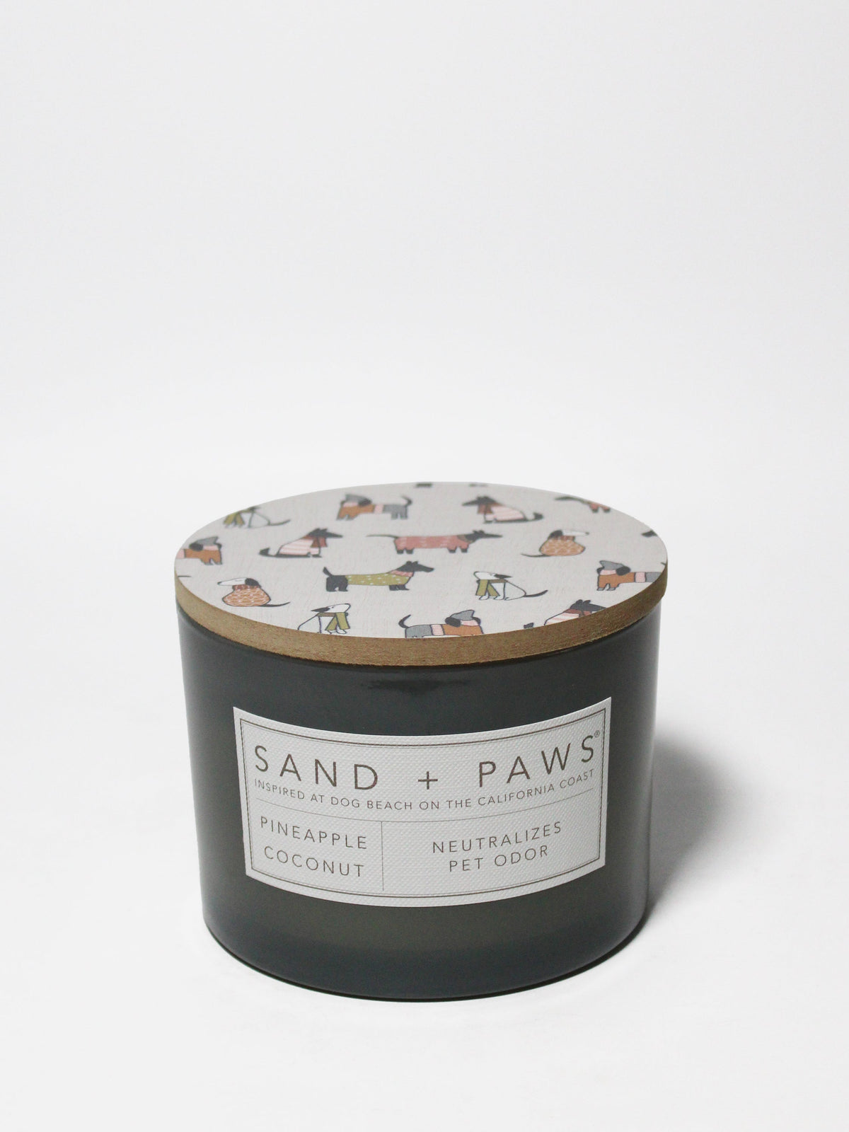 Premium Cozy Sand + Paws Pineapple Coconut 12 oz scented candle