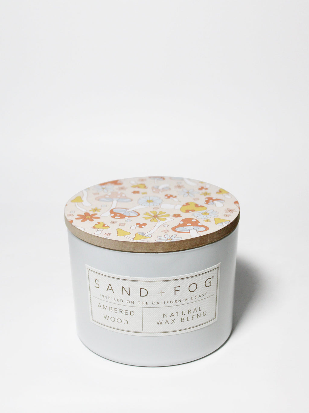 Premium Cozy Ambered Wood 12 oz scented candle