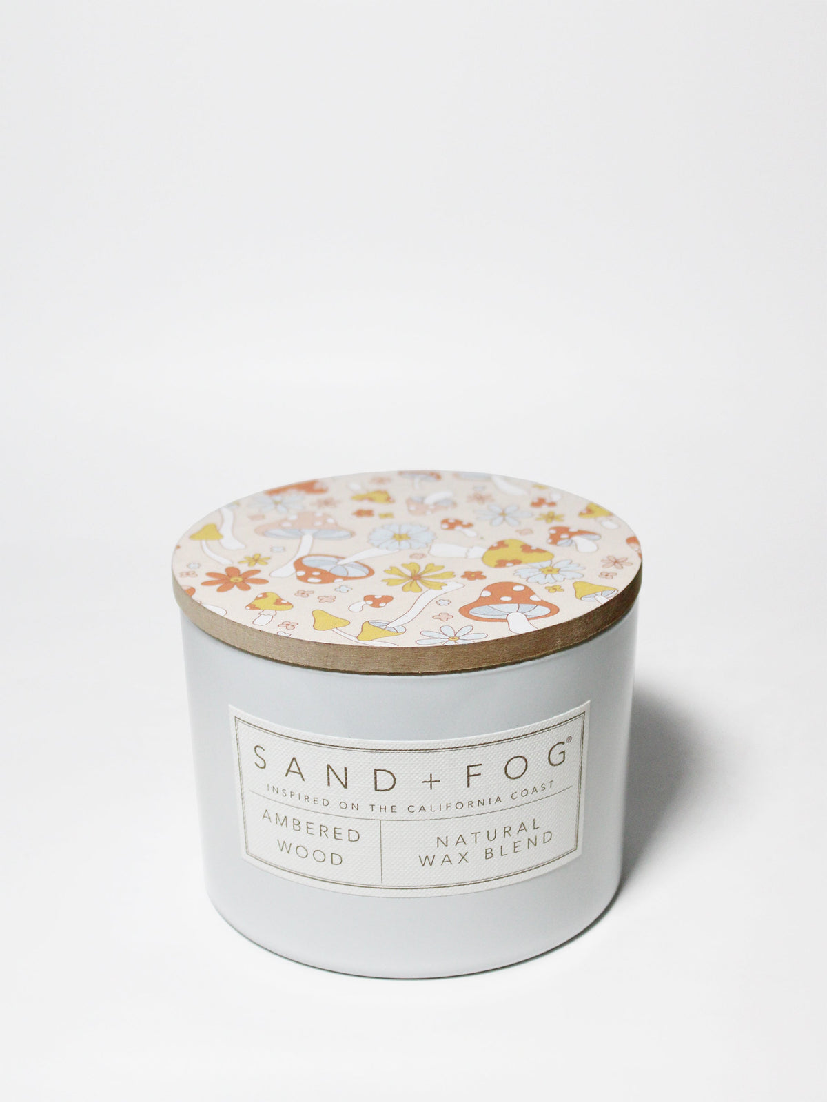 Premium Cozy Ambered Wood 12 oz scented candle