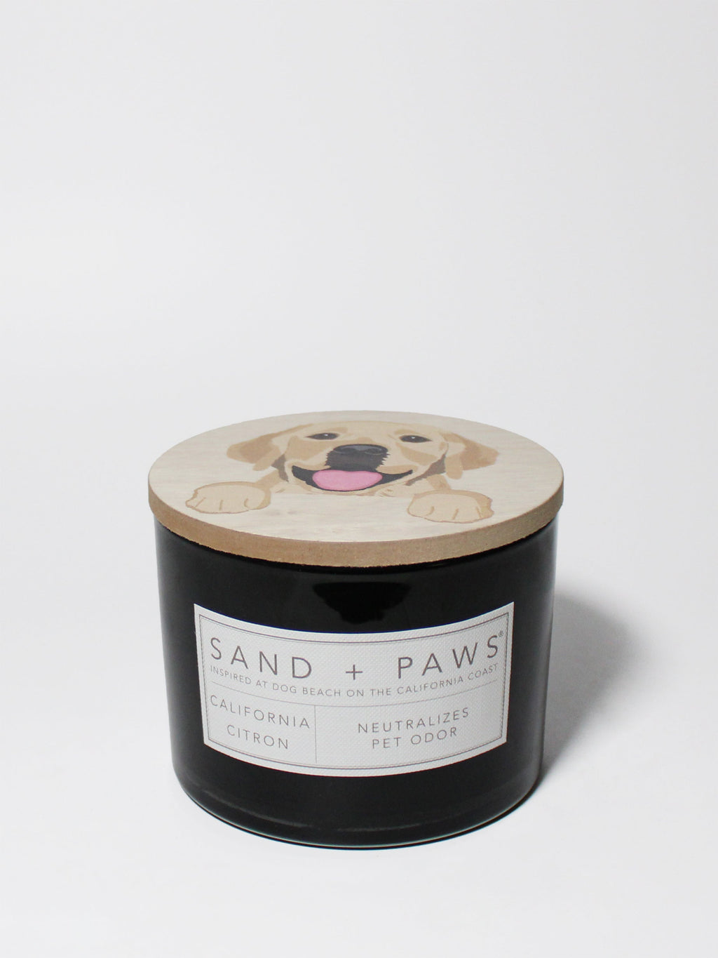 Premium Cozy Sand + Paws California Citron 12 oz scented candle