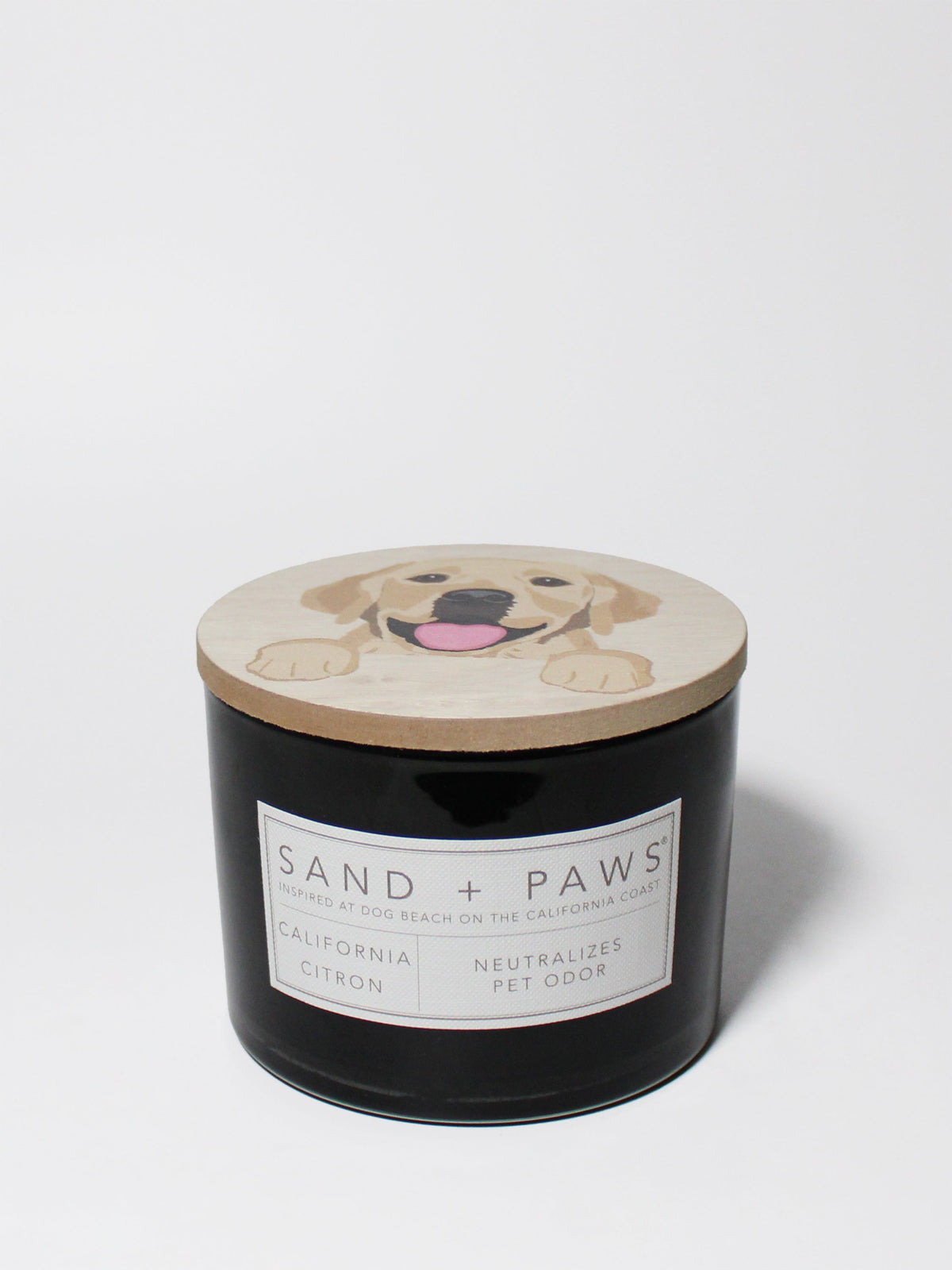 Premium Cozy Sand + Paws California Citron 12 oz scented candle