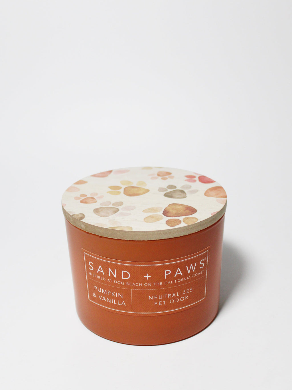 Premium Cozy Sand + Paws Pumpkin & Vanilla 12 oz scented candle