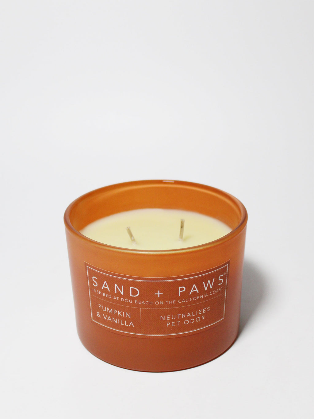 Premium Cozy Sand + Paws Pumpkin & Vanilla 12 oz scented candle