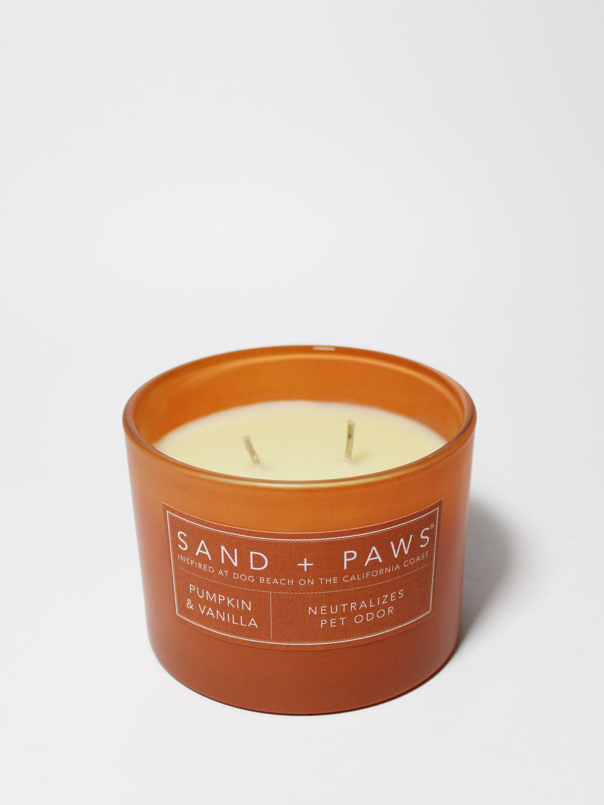 Premium Cozy Sand + Paws Pumpkin & Vanilla 12 oz scented candle
