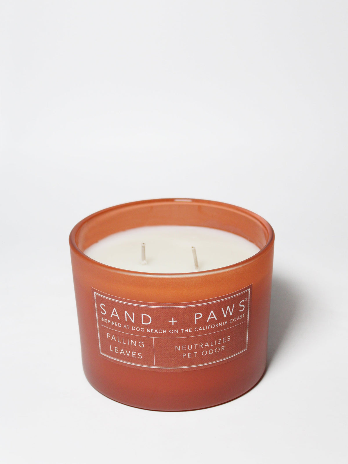 Premium Cozy Sand + Paws Falling Leaves 12 oz scented candle