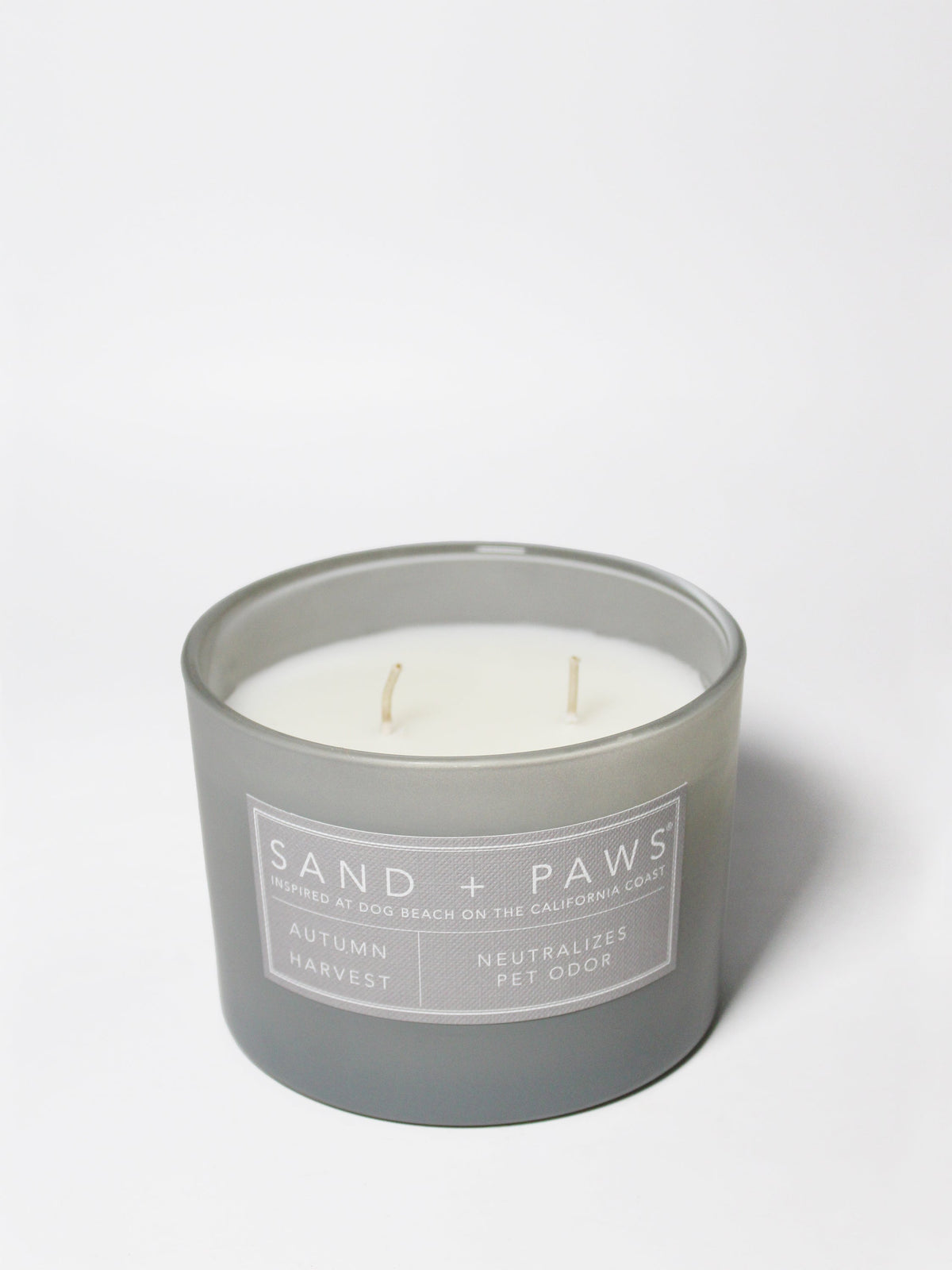 Premium Cozy Sand + Paws Autumn Harvest 12 oz scented candle
