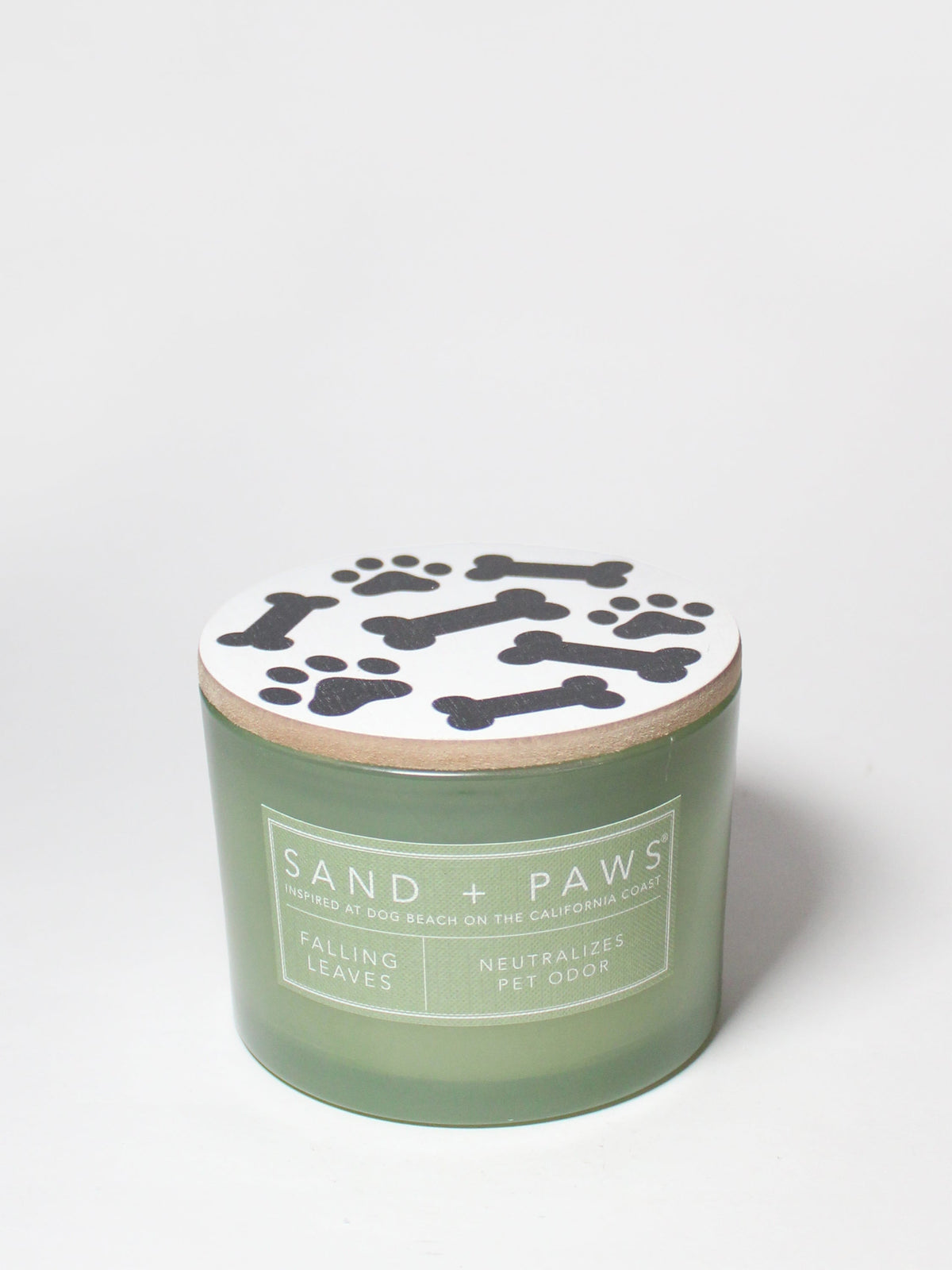 Premium Cozy Sand + Paws Falling Leaves 12 oz scented candle