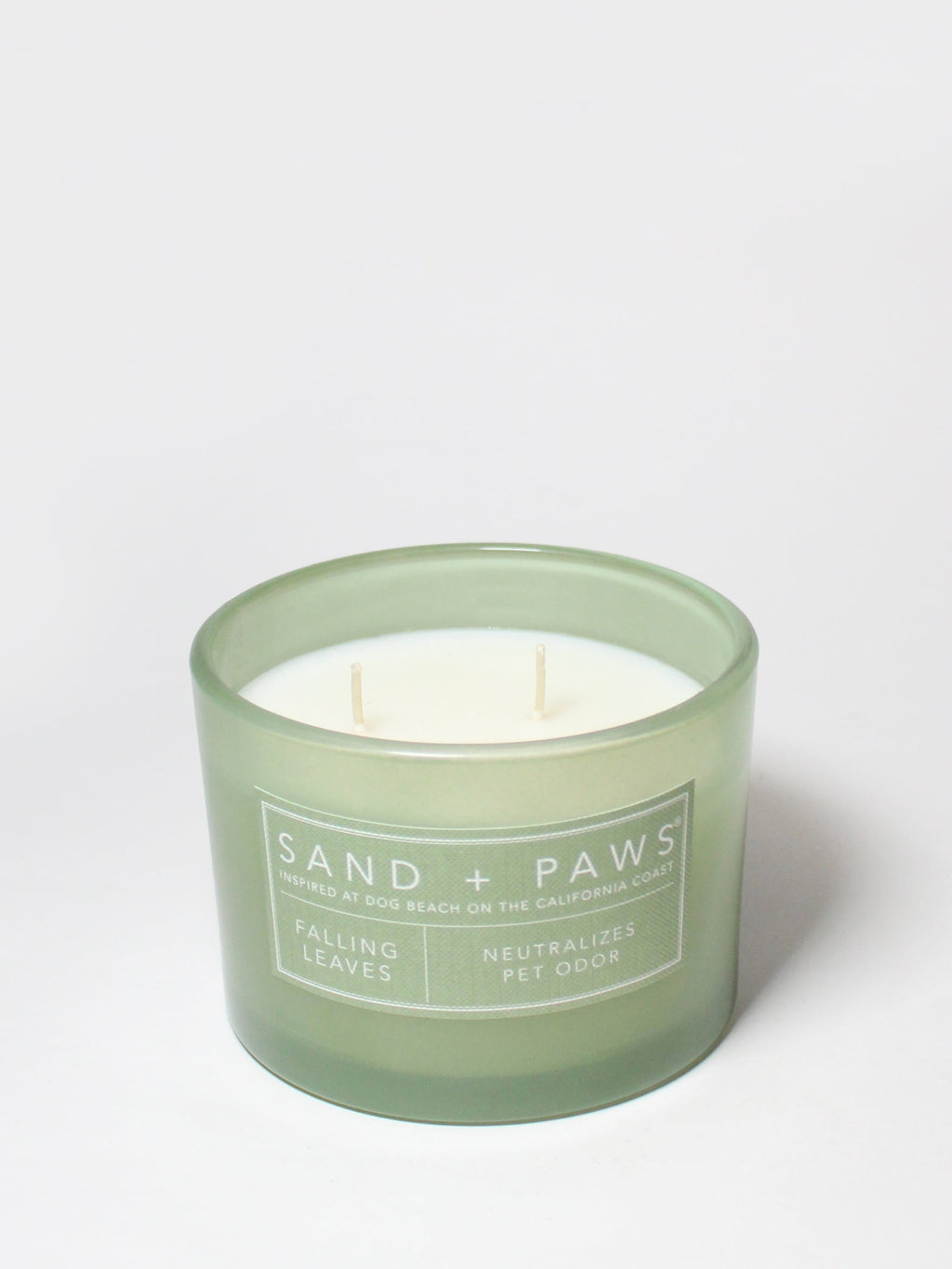 Premium Cozy Sand + Paws Falling Leaves 12 oz scented candle