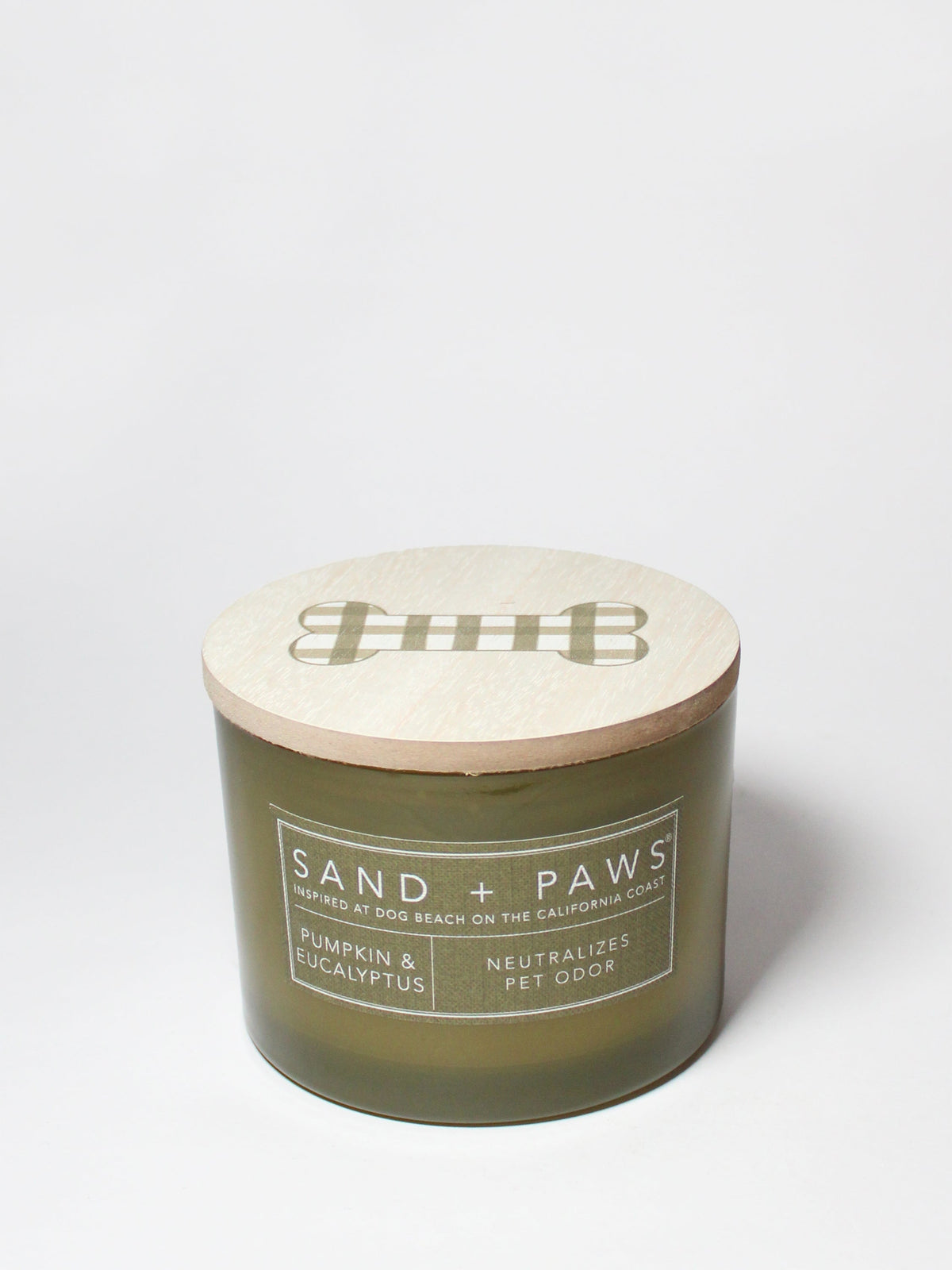 Premium Cozy Sand + Paws Pumpkin & Eucalyptus 12 oz scented candle