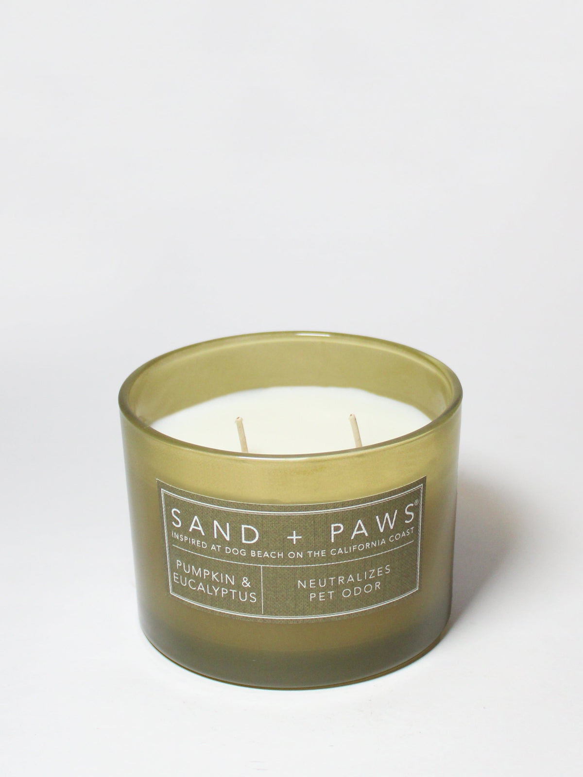 Premium Cozy Sand + Paws Pumpkin & Eucalyptus 12 oz scented candle