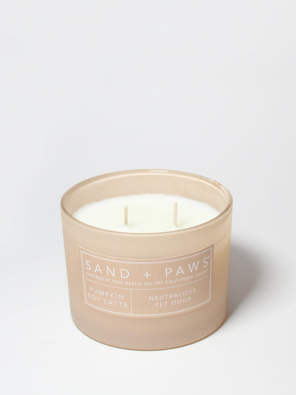 Premium Cozy Sand + Paws Pumpkin Soy Latte 12 oz scented candle