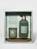 Decorative Gentle Eucalyptus Mint Hand Soap & Candle Set