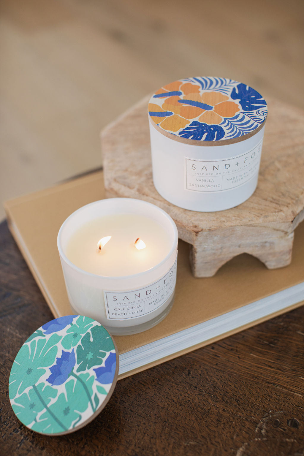Premium Cozy Vanilla Sandalwood 12 oz scented candle