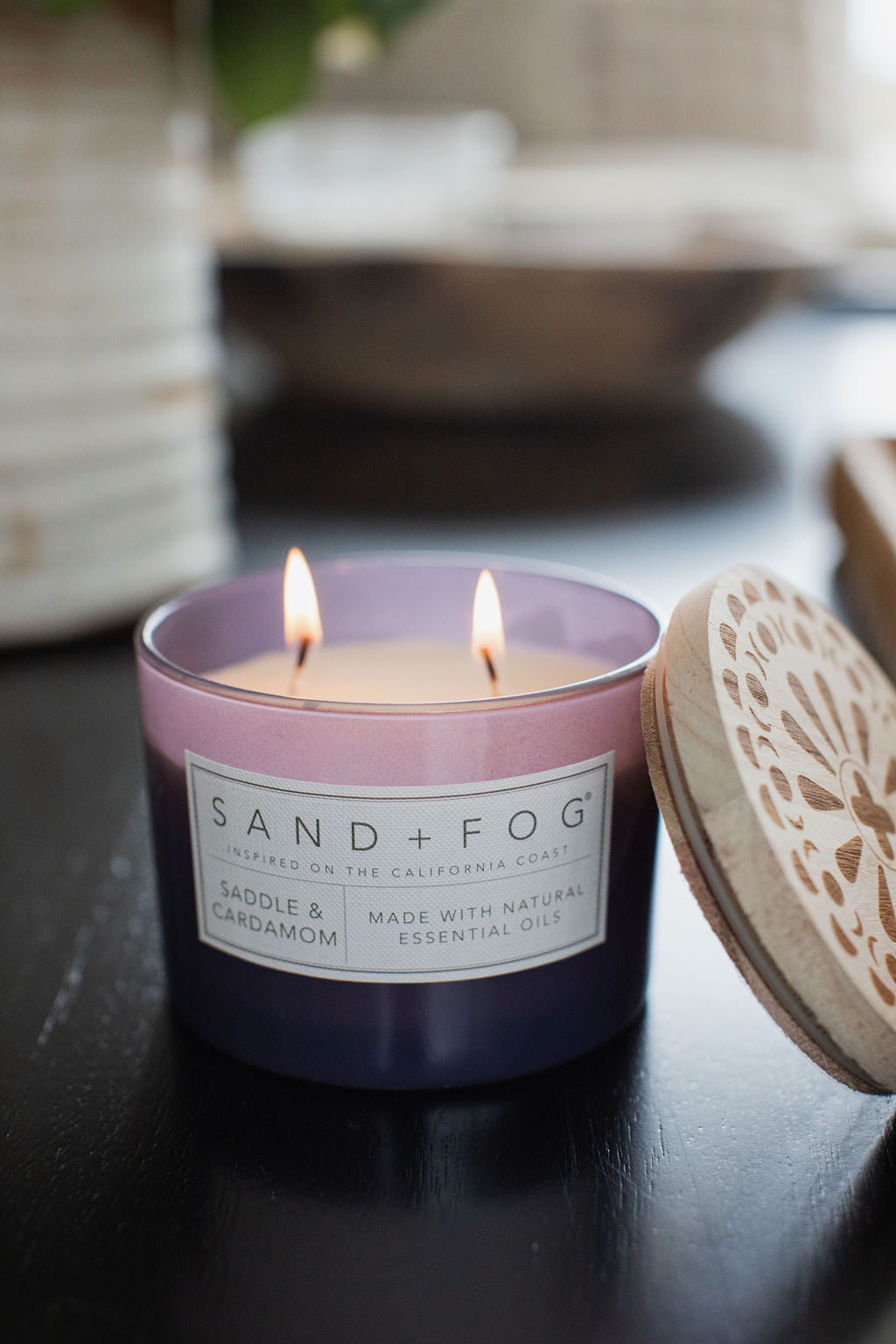 Premium Cozy Saddle & Cardamom 12 oz scented candle