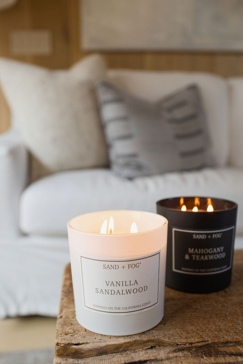 Premium Cozy Vanilla Sandalwood 21 oz scented candle