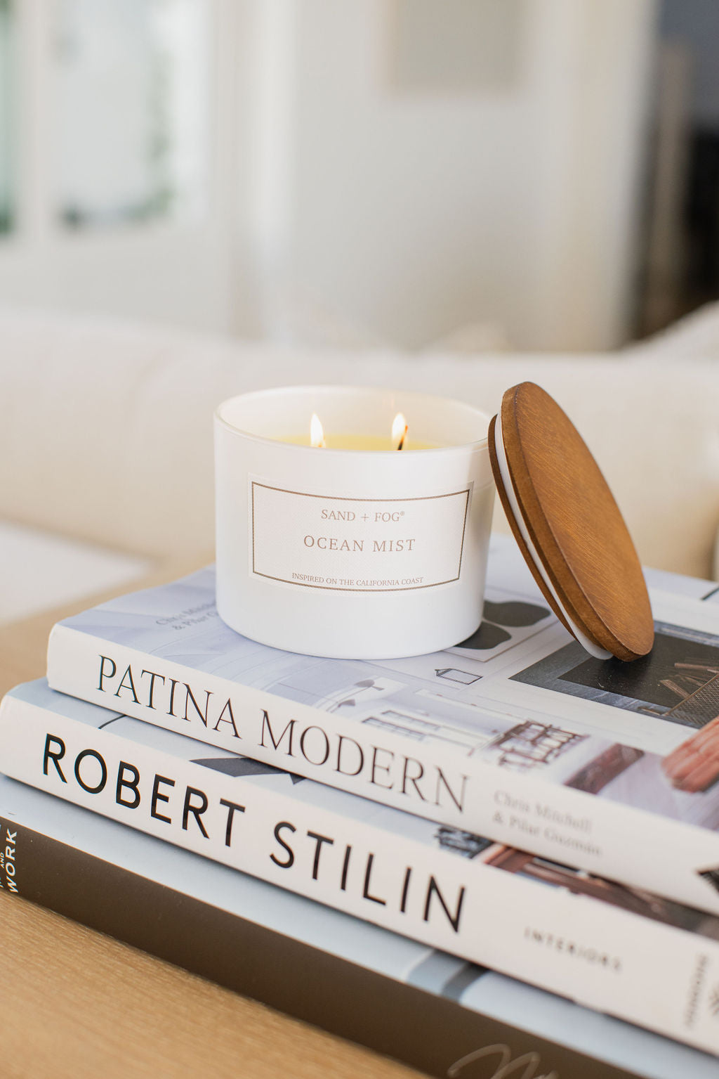 Premium Cozy Ocean Mist 12 oz scented candle