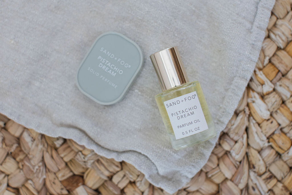 Luxury Signature Perfume Oil Rollerball and Solid Perfume Set - Pistachio Dream