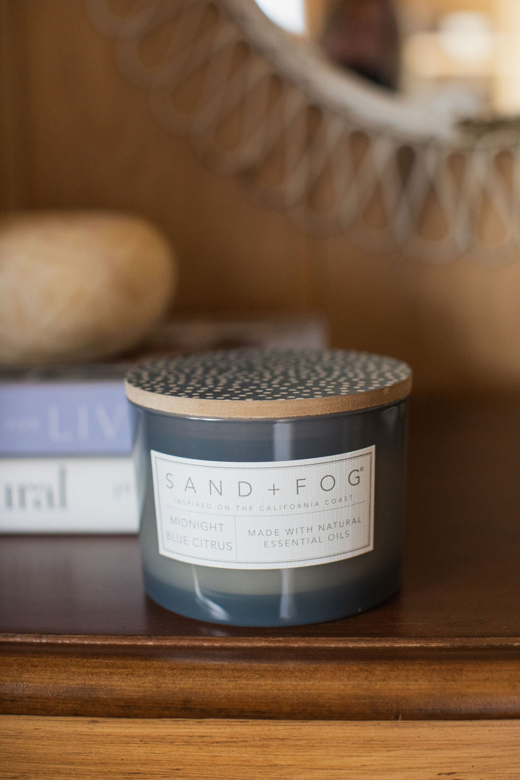 Premium Cozy Midnight Blue Citrus 12 oz scented candle