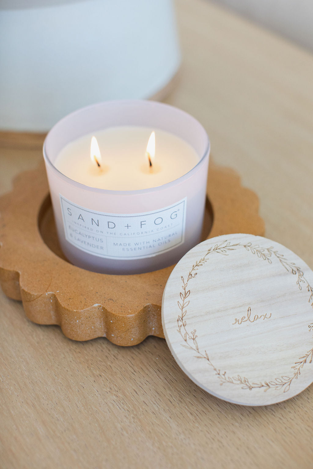 Premium Cozy Eucalyptus & Lavender 12 oz scented candle